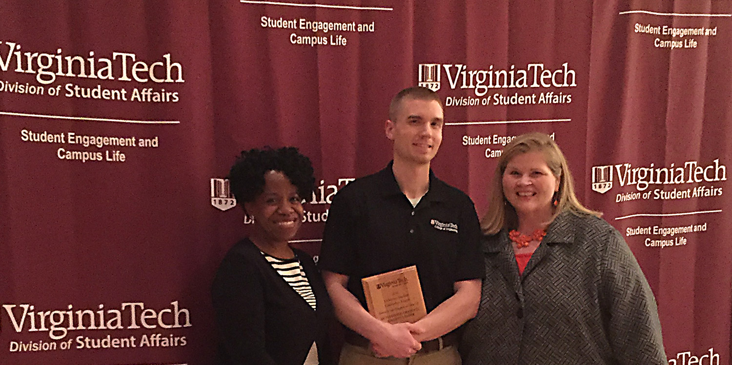 Greg Purdy won Outstanding Graduate Student Leader award Greg Purdy won Outstanding Graduate Student Leader award
