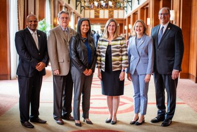 2025 Academy of Engineering Excellence Inductees with Dean Julie Ross