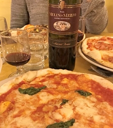 Authentic Italian pizza and wine dinner (January 2017)