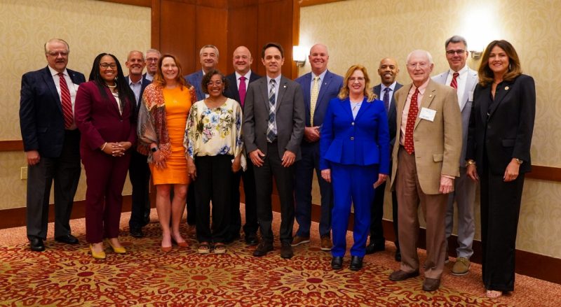 Academy of Distinguished Alumni members at the Distinguished Alumni banquet in May 2023
